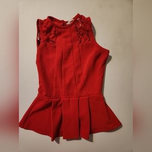 H&M red blouse size 2